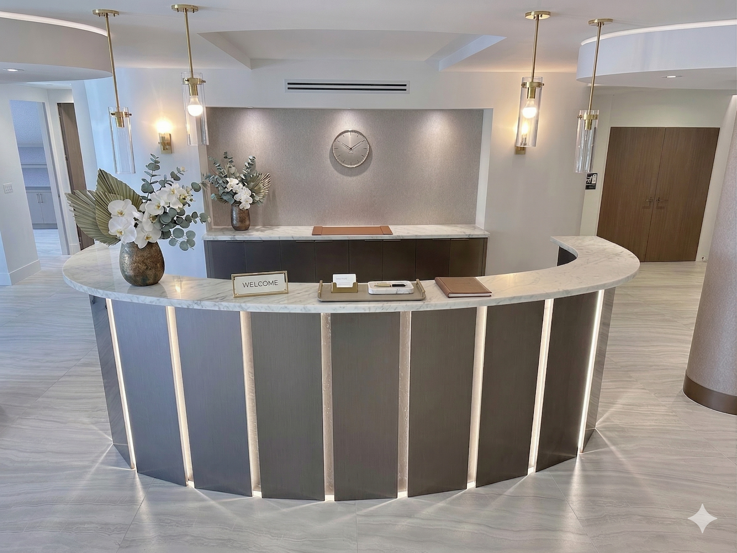 Hospitality project — Hotel Reception · LED Millwork